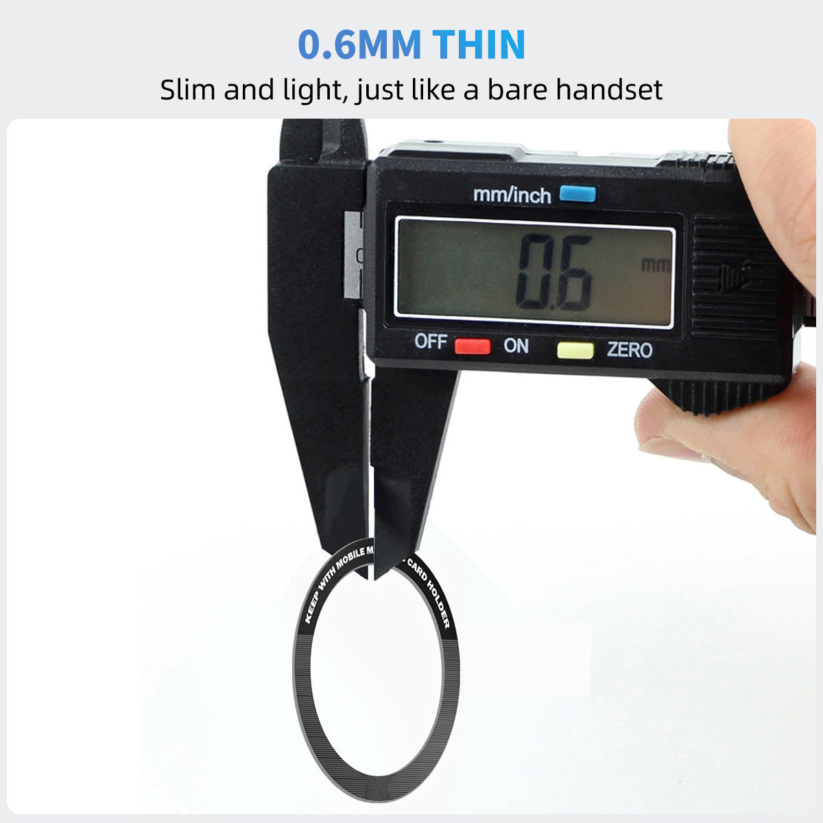 Universal Magnetic Suction Ring for Phone Wireless Charging Car Mount Stickers