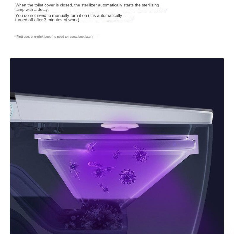 Luz de inodoro inteligente con inducción UV, eliminación de olores, recargable por USB