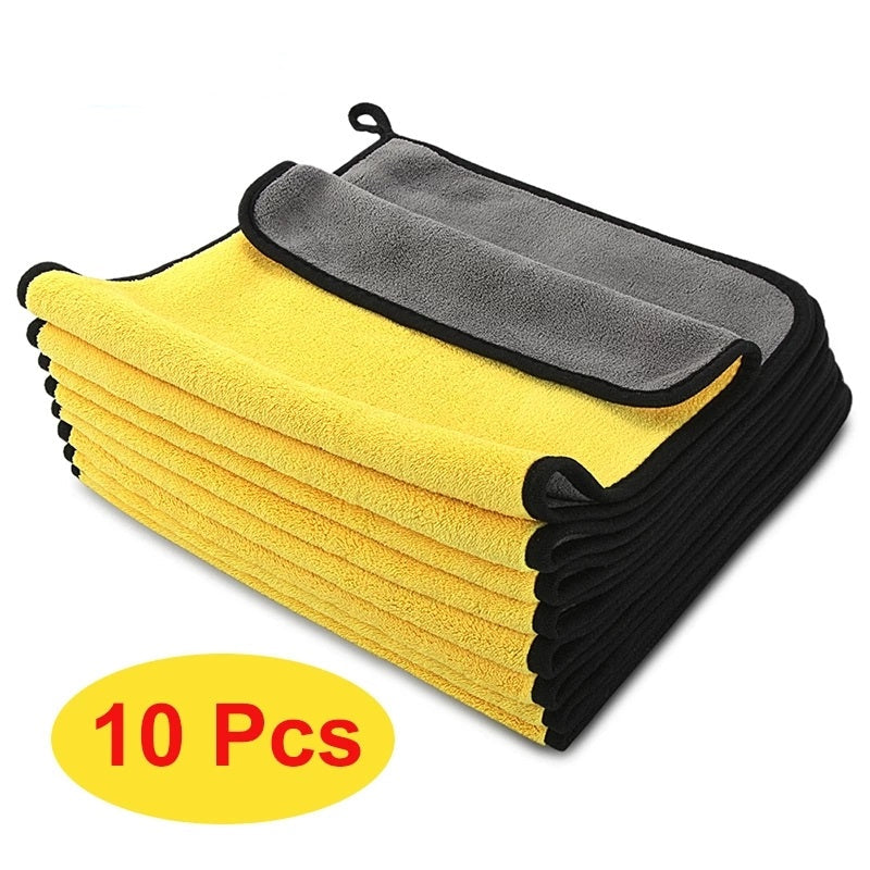 Microfiber Towels for Car Cleaning and Home Use 30x30cm Pack of 3-10