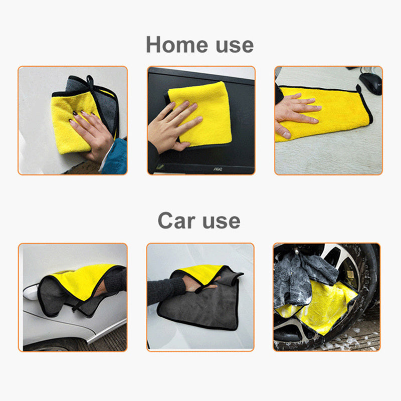 Microfiber Towels for Car Cleaning and Home Use 30x30cm Pack of 3-10