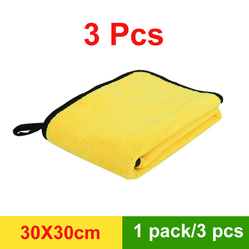 Microfiber Towels for Car Cleaning and Home Use 30x30cm Pack of 3-10