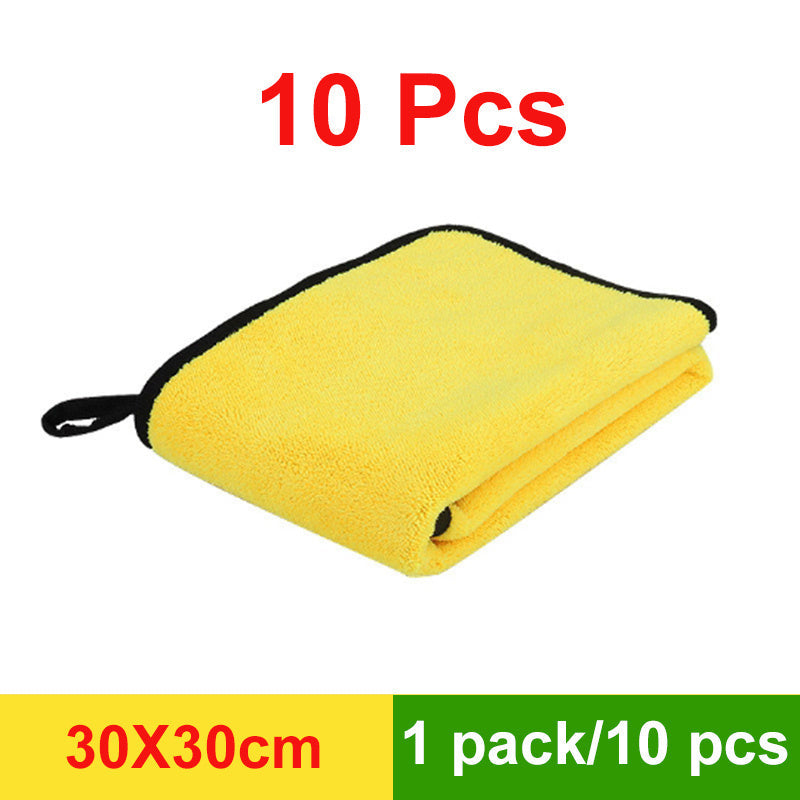 Microfiber Towels for Car Cleaning and Home Use 30x30cm Pack of 3-10