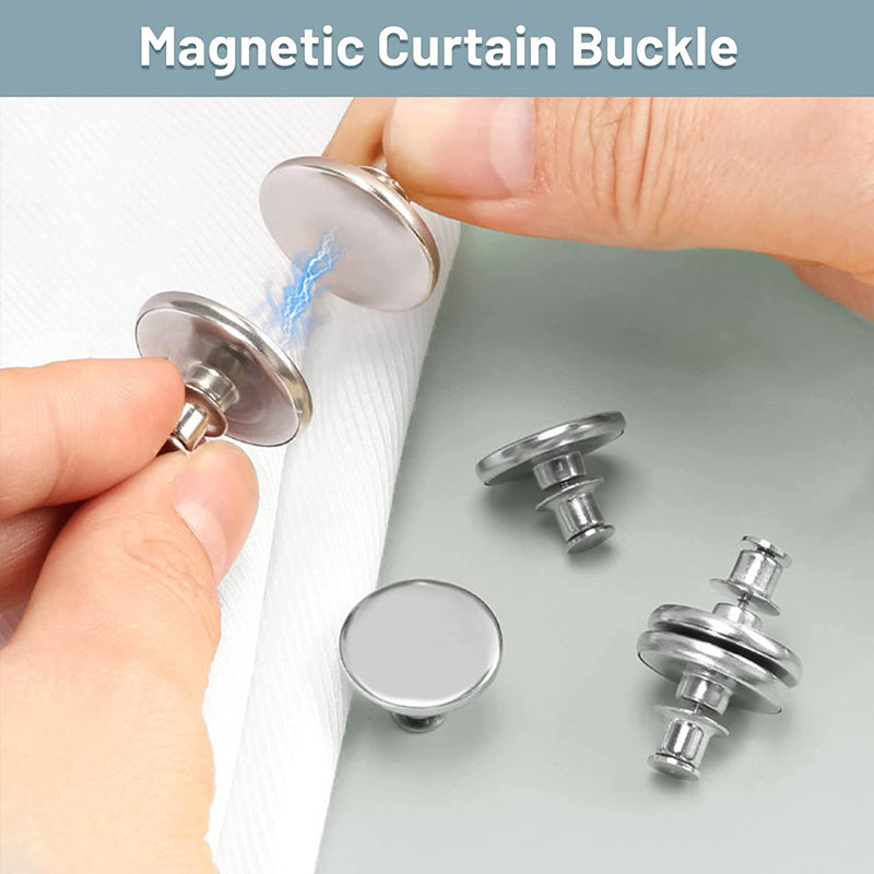 Magnet Holders for Window Screens and Drapes, 1 5 or 10 Pairs, Easy Curtain Clips