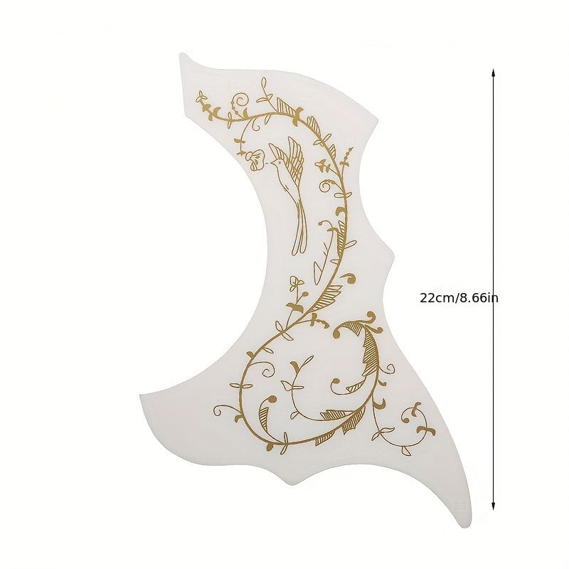 Acoustic Guitar Pickguard 40-41 Inch Scratch Protection Decorative Pattern Black Red White