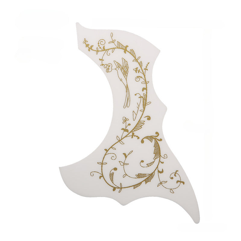 Acoustic Guitar Pickguard 40-41 Inch Scratch Protection Decorative Pattern Black Red White