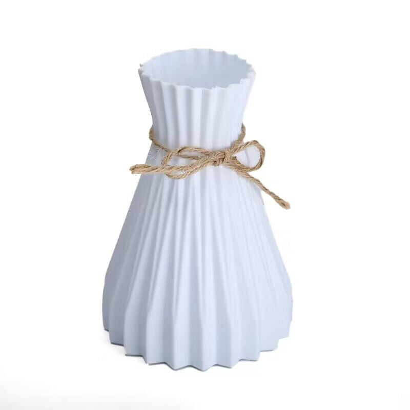 Nordic-Inspired Plastic Vase for Fresh Flowers Home Decor