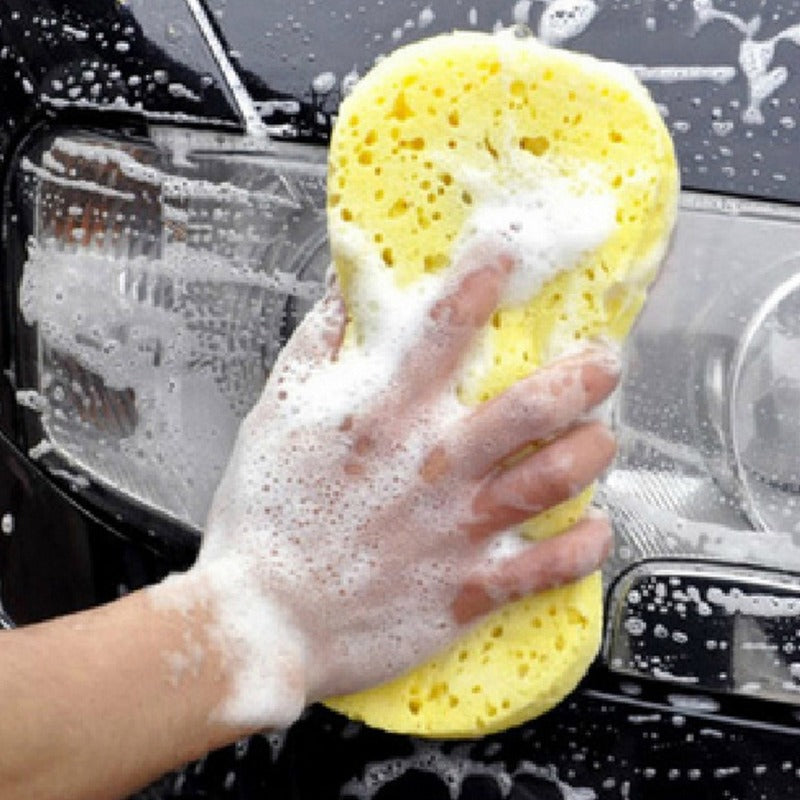 Car Glass Cleaning Sponge Foam Auto Window Washing Tool Large Vacuum Compressed Foam