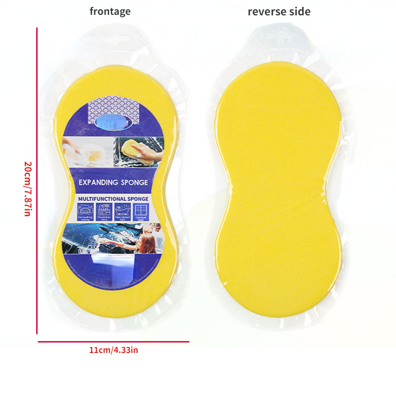 Car Glass Cleaning Sponge Foam Auto Window Washing Tool Large Vacuum Compressed Foam