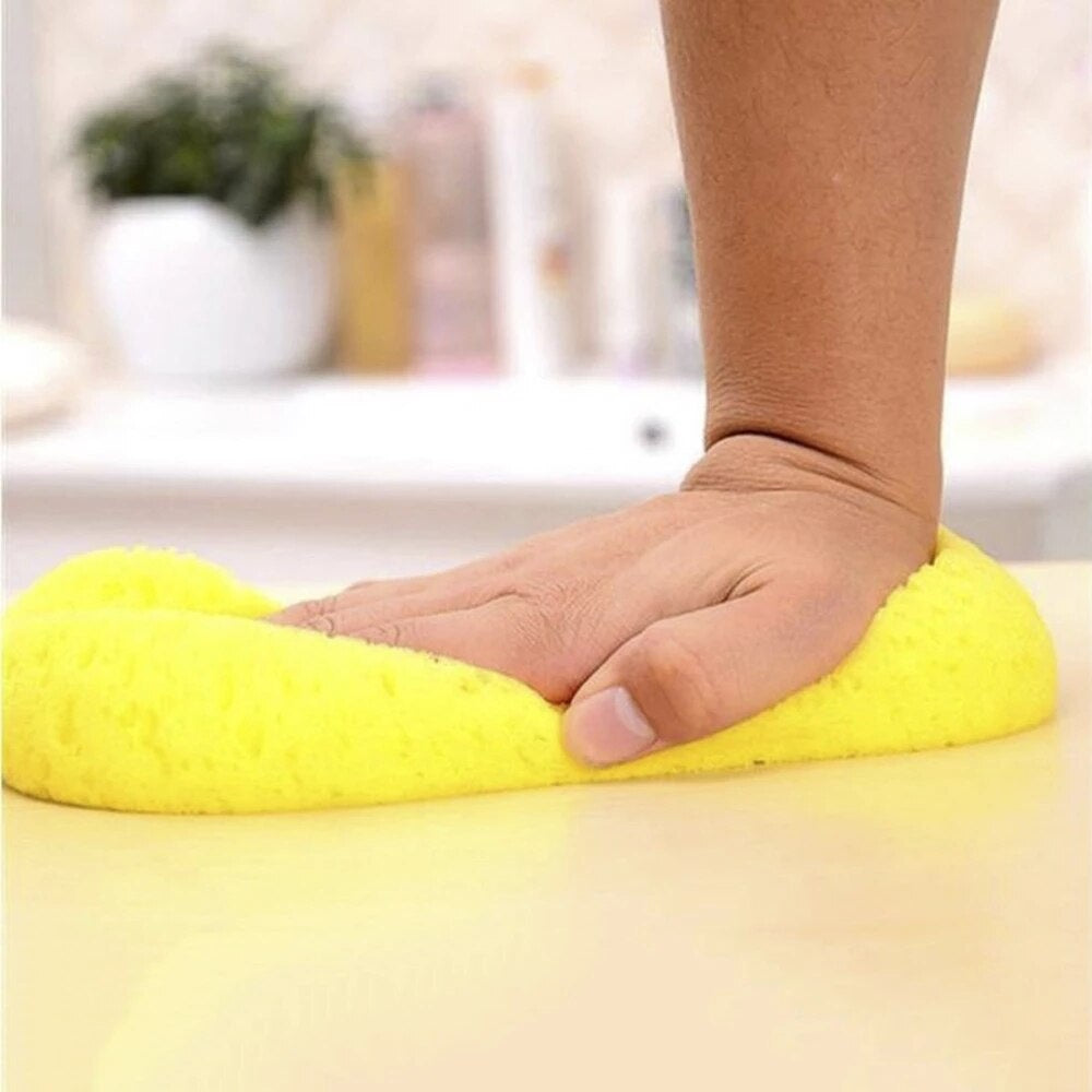 Car Glass Cleaning Sponge Foam Auto Window Washing Tool Large Vacuum Compressed Foam