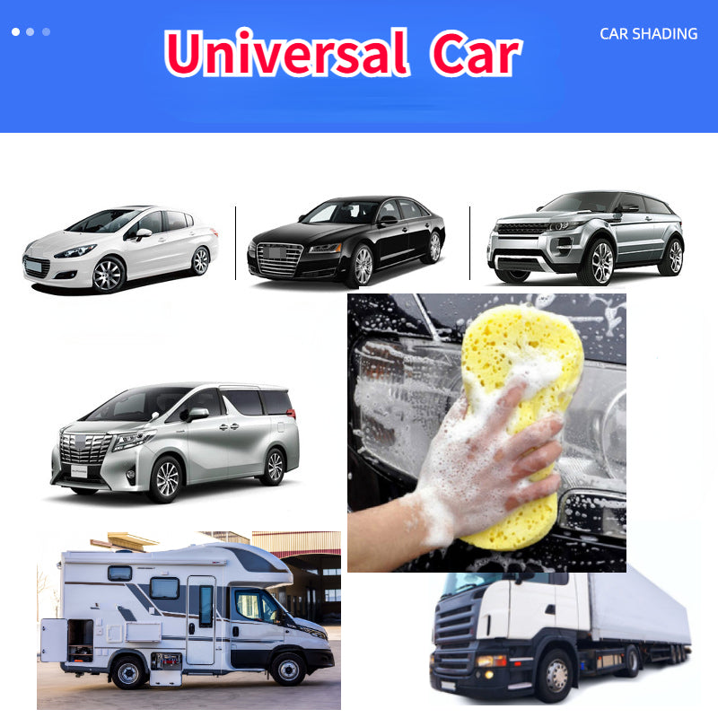 Car Glass Cleaning Sponge Foam Auto Window Washing Tool Large Vacuum Compressed Foam