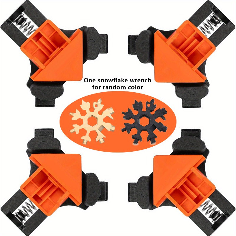 4PCS Woodworking Right Angle Clamps Corner Clip Fixer Tool Adjustable Hand Tool