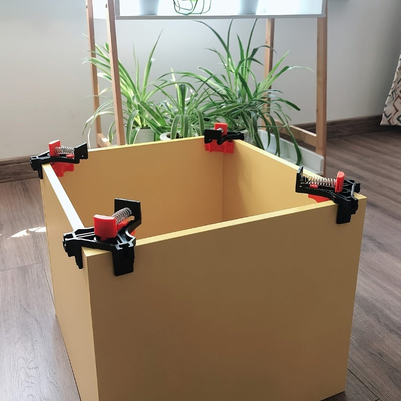 4PCS Woodworking Right Angle Clamps Corner Clip Fixer Tool Adjustable Hand Tool