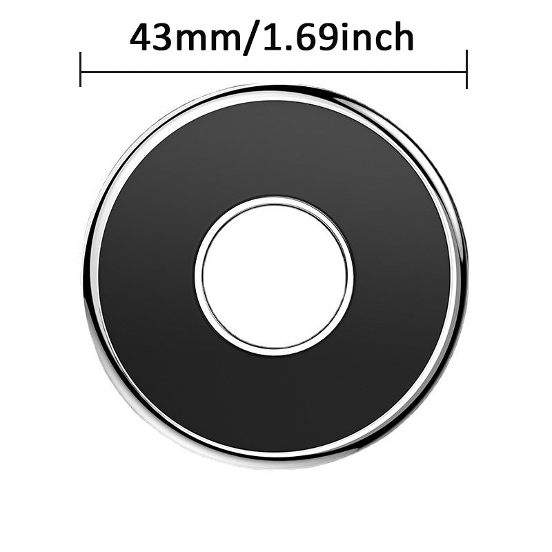 Mini Metal Magnetic Car Phone Holder Circular Dashboard Mount for Navigation and Keys