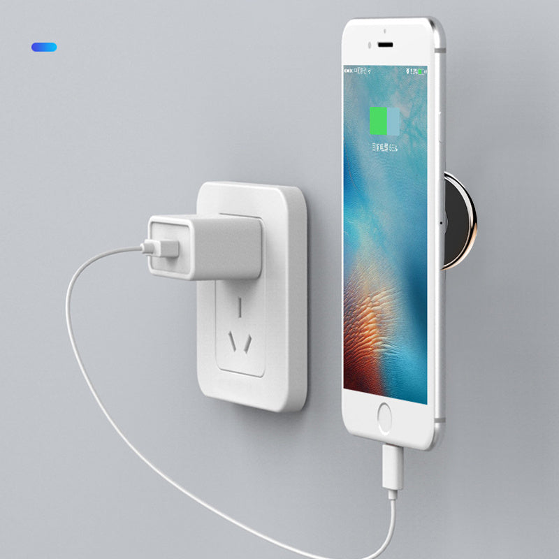 Mini Metal Magnetic Car Phone Holder Circular Dashboard Mount for Navigation and Keys