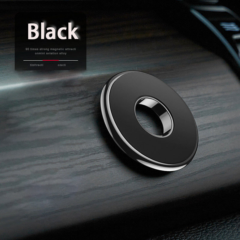 Mini Metal Magnetic Car Phone Holder Circular Dashboard Mount for Navigation and Keys