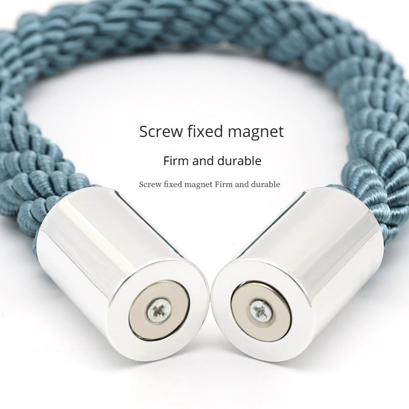 Magnetic Curtain Tiebacks Thick Rope Modern Bedroom Living Room Decor