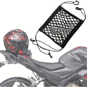 Motorcycle Helmet Storage Cargo Net Bungee Net with Hooks and Elasticity