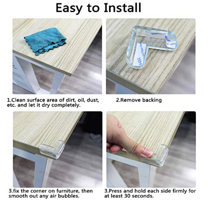 Baby Proofing Corner Protectors for Furniture and Tables in RVs Set of 10