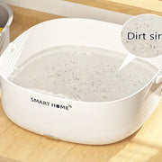 Wireless Fruit Vegetable Wash Basket with Soundwave Technology Portable Cleaner Large Capacity