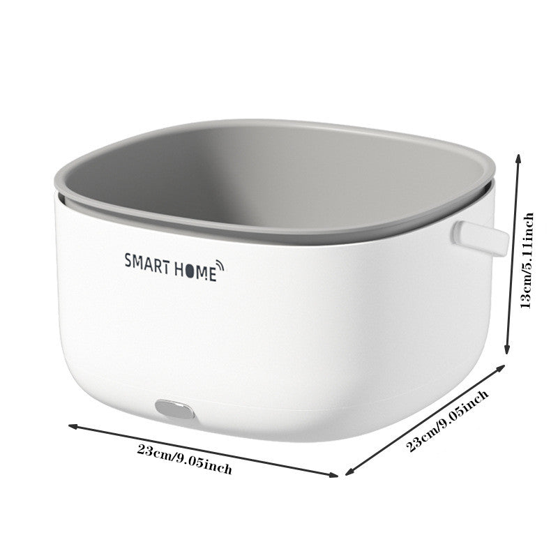 Технология Soundwave SmartHome Корзина для мытья фруктов и овощей - Беспроводной стерилизатор для кухни, Питание от батареи, Очиститель пищи, Материал PP, Белый