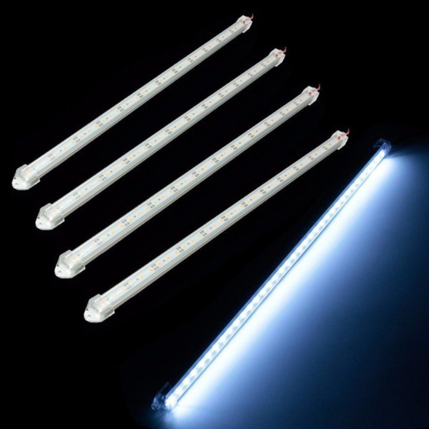 10pcs 12V LED Light Bars 30cm or 50cm with Switch for Vehicle and Trailer
