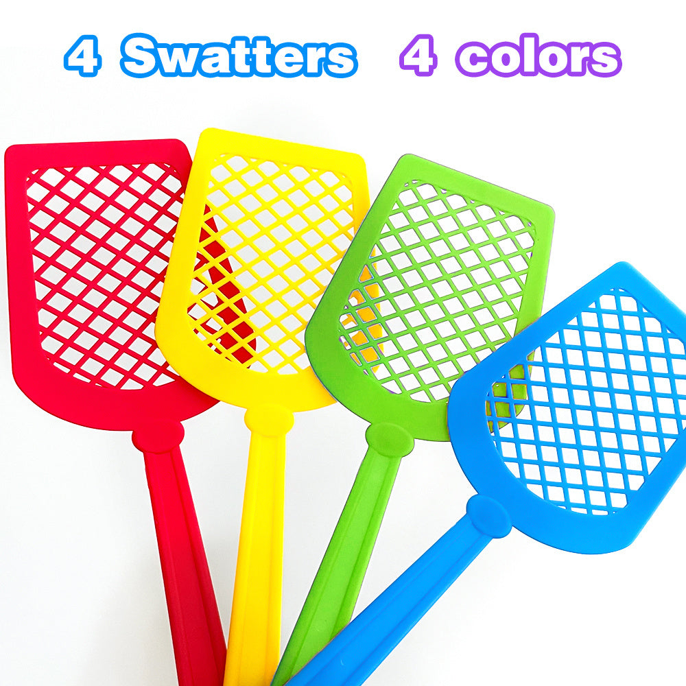 Double-Sided Write & Wipe Flash Cards with Fly Swatter Toys for Vocabulary and Fry Words Practice in Kindergarten