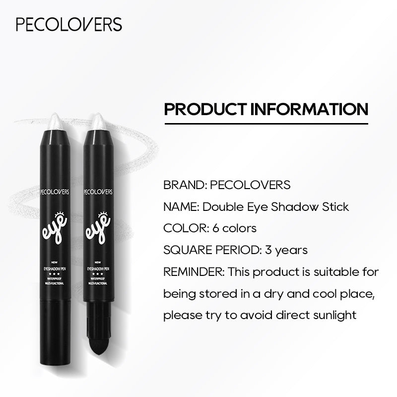 Women Eyeshadow Pencil Stick Waterproof Glitter Long Lasting Eye Makeup