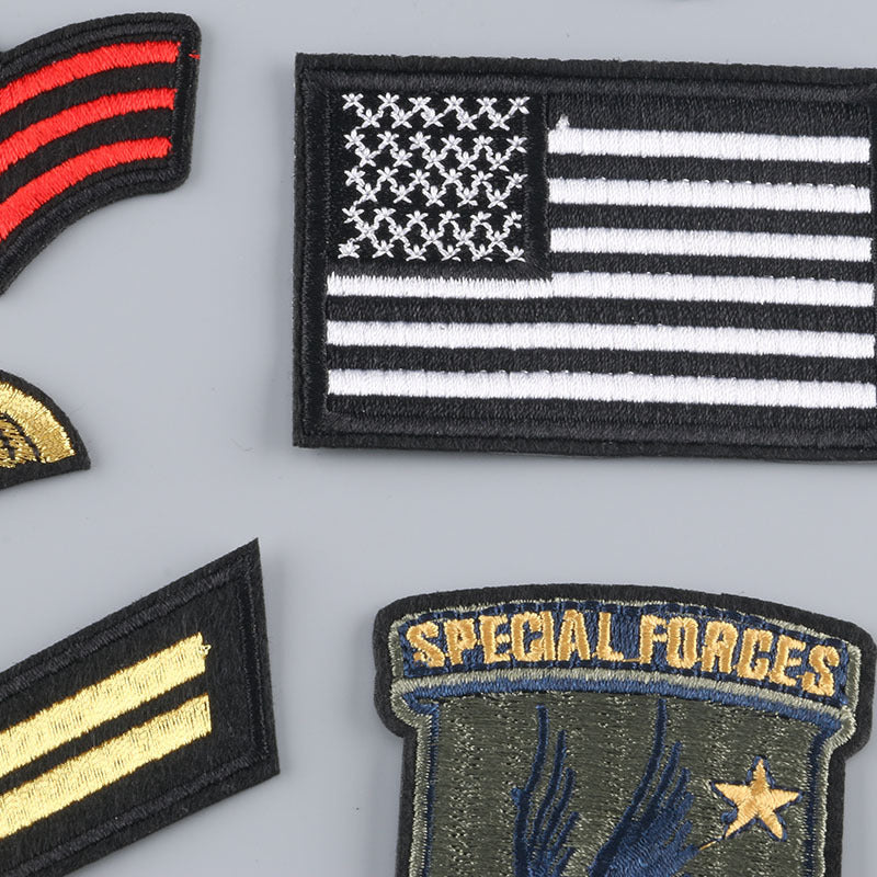 13 Military Badge Designs for Men Including Cap Badges Embroidery and Iron-On Stickers