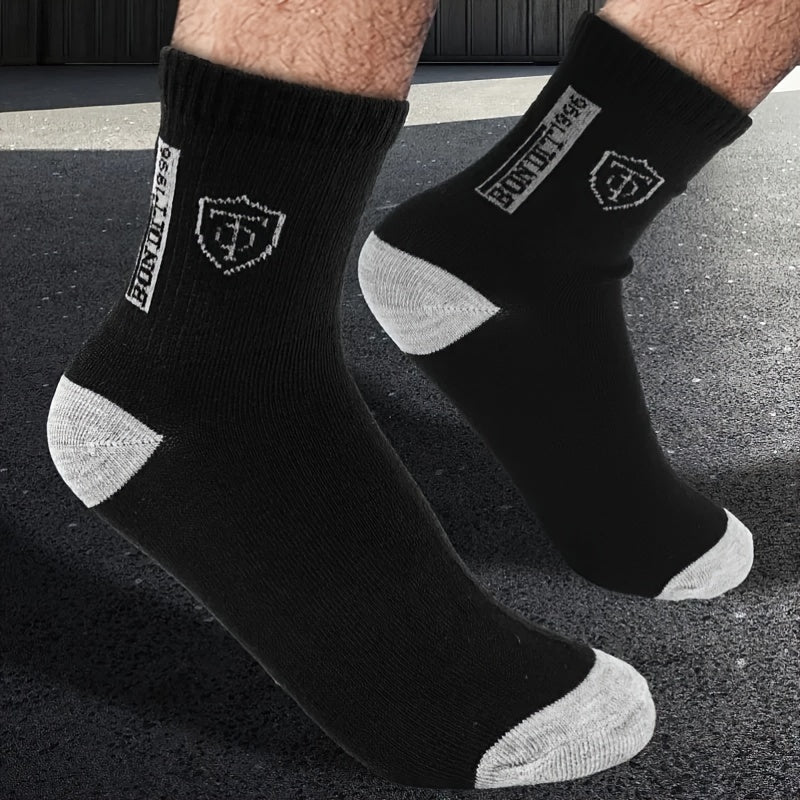 Men's Mid-Calf Socks Breathable Comfortable for Outdoor Sports and Business Wear