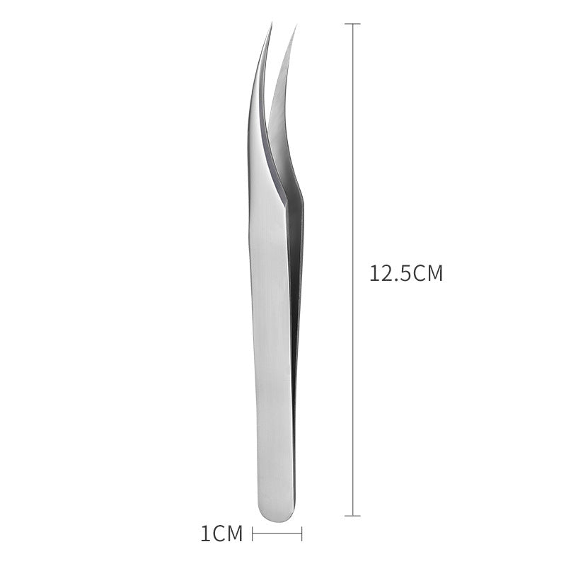 Unisex Stainless Steel Eyelash Extensions Tweezers Lash Combo Tool