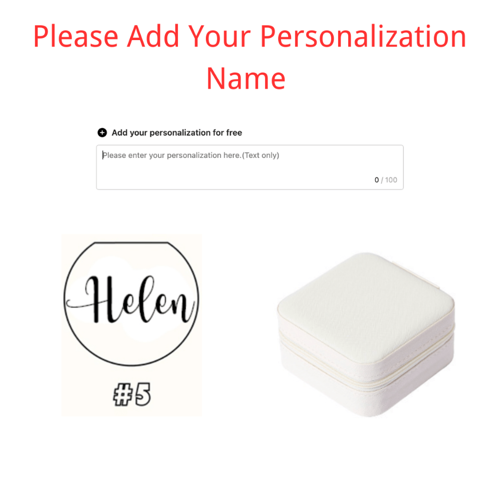 Персональный дорожный кейс для украшений с индивидуальным именем, подарок на день рождения, подружкам невесты, свадьбы, День отца