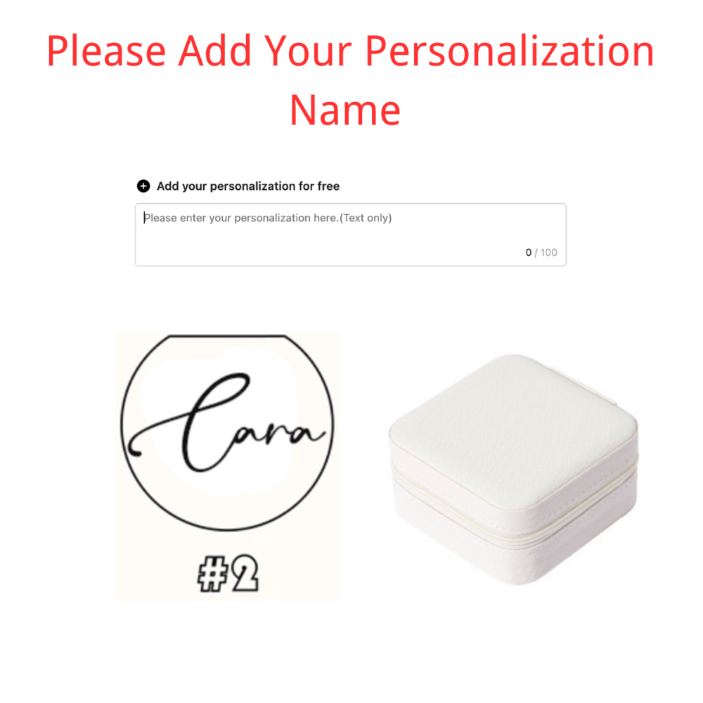 Персональный дорожный кейс для украшений с индивидуальным именем, подарок на день рождения, подружкам невесты, свадьбы, День отца
