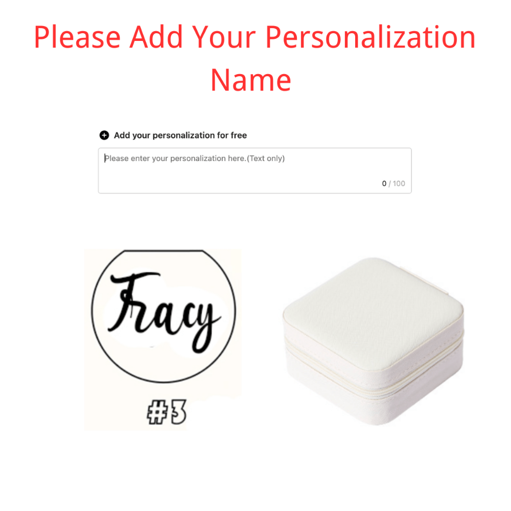 Персональный дорожный кейс для украшений с индивидуальным именем, подарок на день рождения, подружкам невесты, свадьбы, День отца