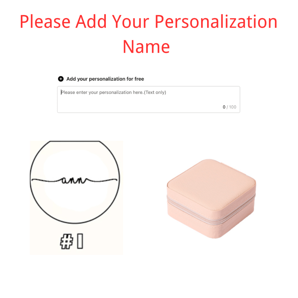 Персональный дорожный кейс для украшений с индивидуальным именем, подарок на день рождения, подружкам невесты, свадьбы, День отца