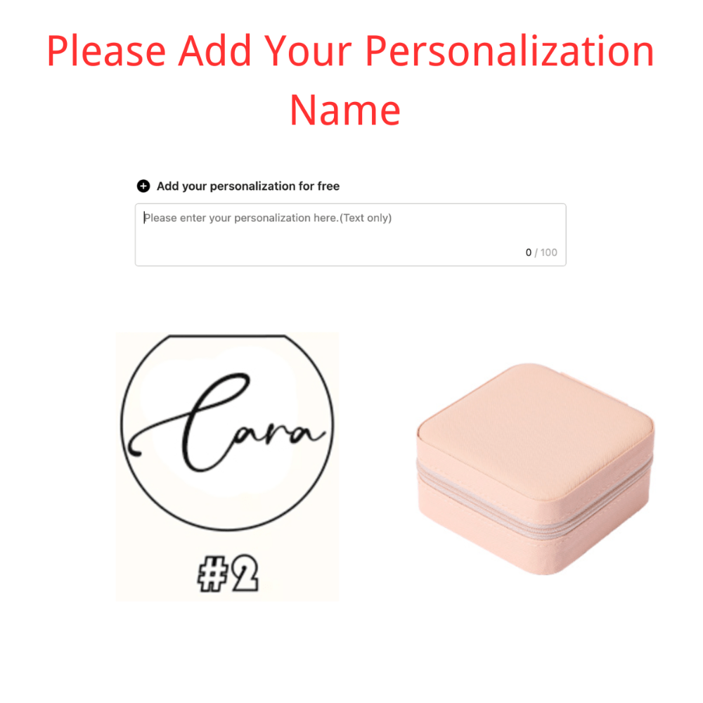 Персональный дорожный кейс для украшений с индивидуальным именем, подарок на день рождения, подружкам невесты, свадьбы, День отца