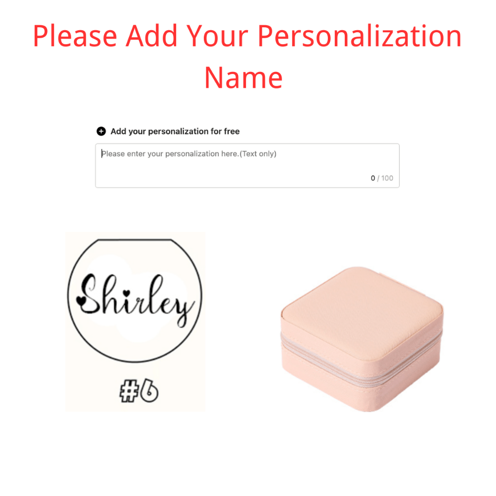 Персональный дорожный кейс для украшений с индивидуальным именем, подарок на день рождения, подружкам невесты, свадьбы, День отца