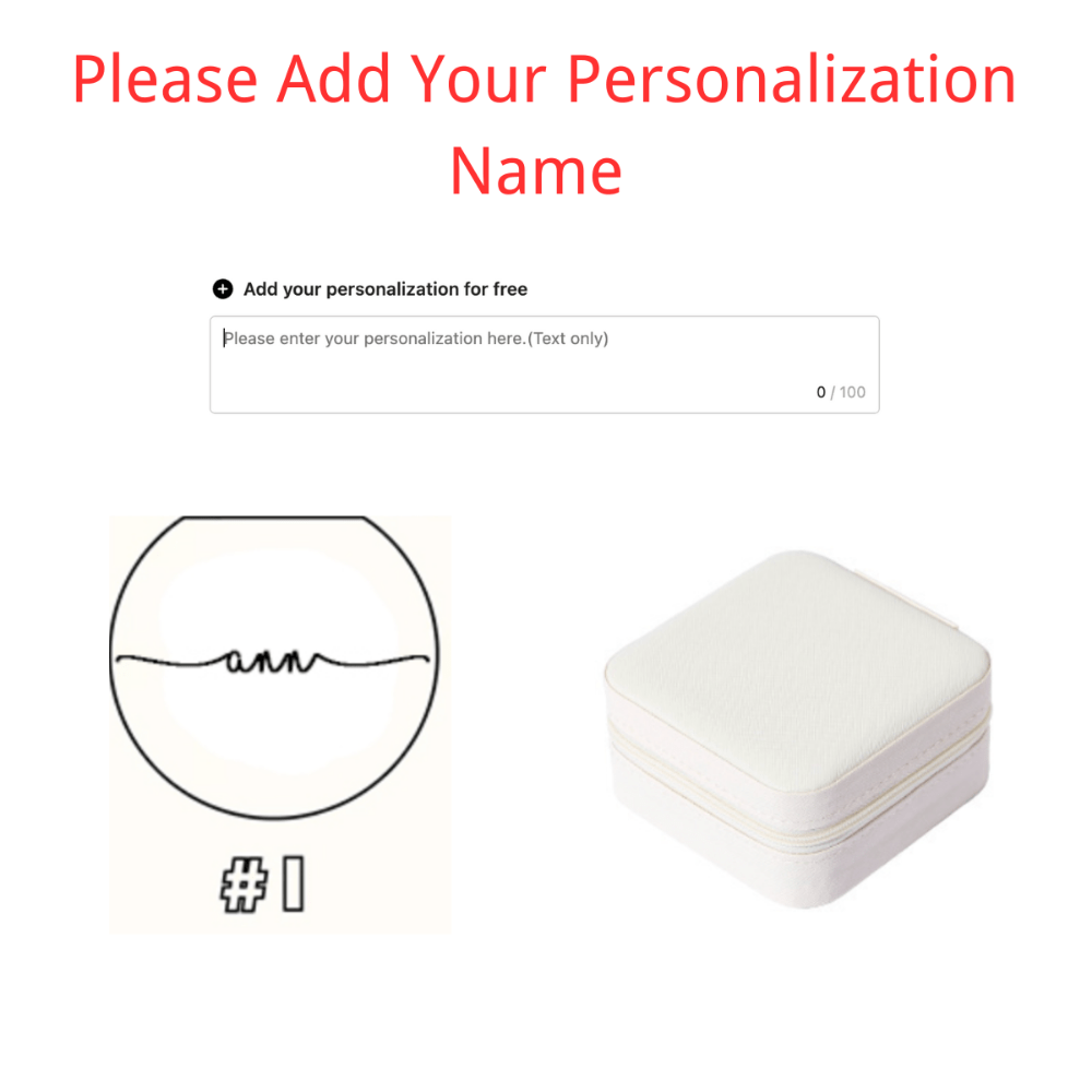 Персональный дорожный кейс для украшений с индивидуальным именем, подарок на день рождения, подружкам невесты, свадьбы, День отца