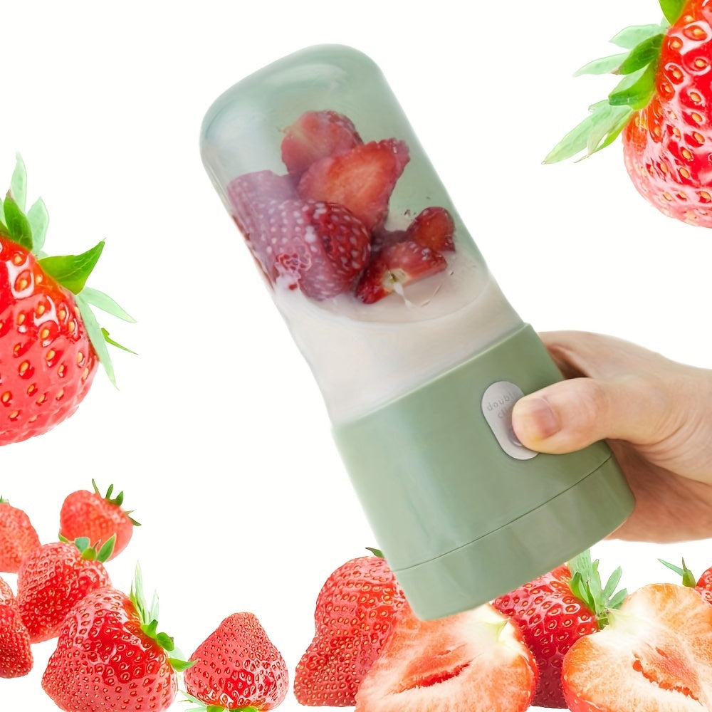 Vaso de licuadora eléctrica portátil de 400 ml con mini licuadora recargable por USB y accesorios para licuadora