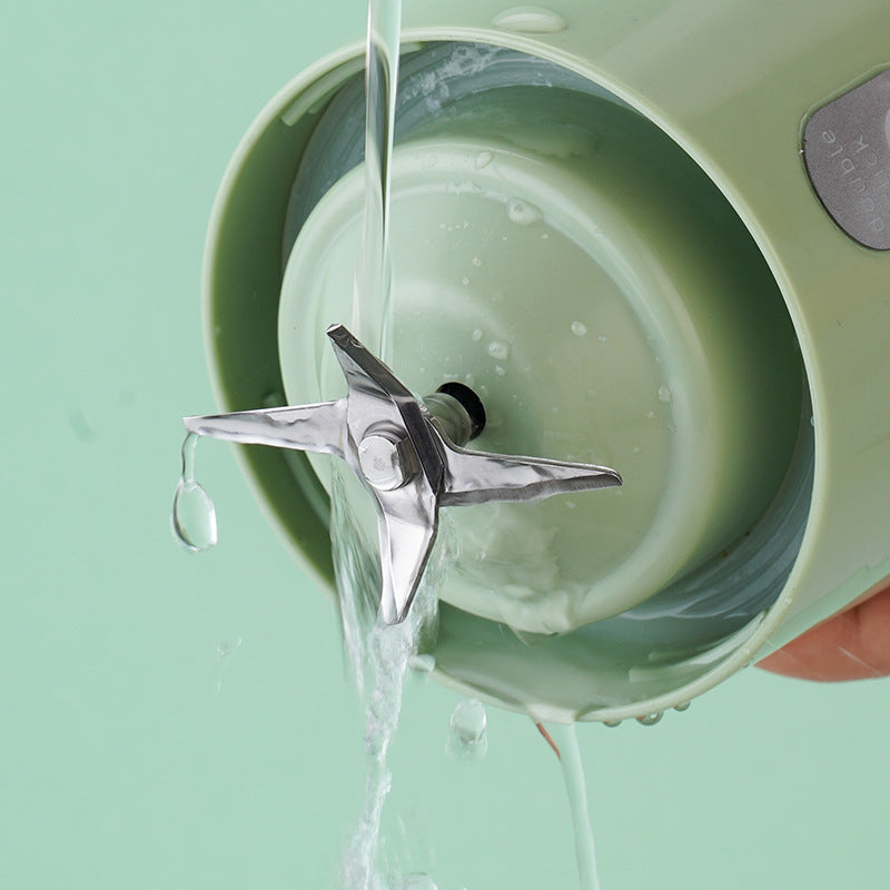 Vaso de licuadora eléctrica portátil de 400 ml con mini licuadora recargable por USB y accesorios para licuadora