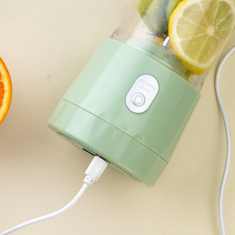 Vaso de licuadora eléctrica portátil de 400 ml con mini licuadora recargable por USB y accesorios para licuadora