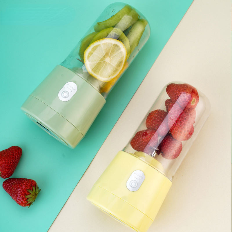 Vaso de licuadora eléctrica portátil de 400 ml con mini licuadora recargable por USB y accesorios para licuadora