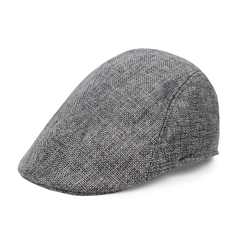 Lightweight Cotton Linen Beret Cap for Adults Stylish Fashion Accessory