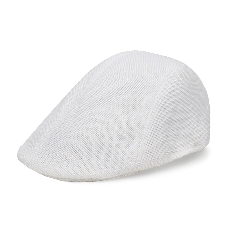 Lightweight Cotton Linen Beret Cap for Adults Stylish Fashion Accessory