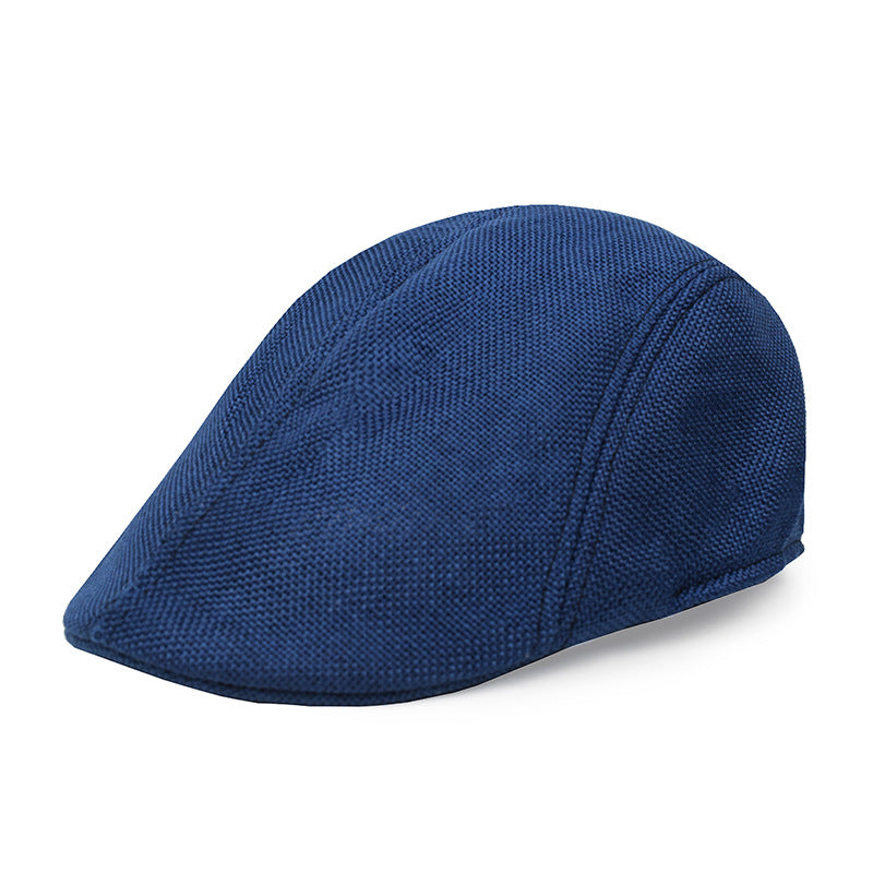 Lightweight Cotton Linen Beret Cap for Adults Stylish Fashion Accessory