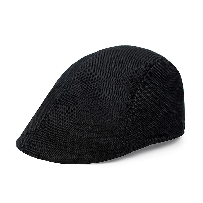 Lightweight Cotton Linen Beret Cap for Adults Stylish Fashion Accessory