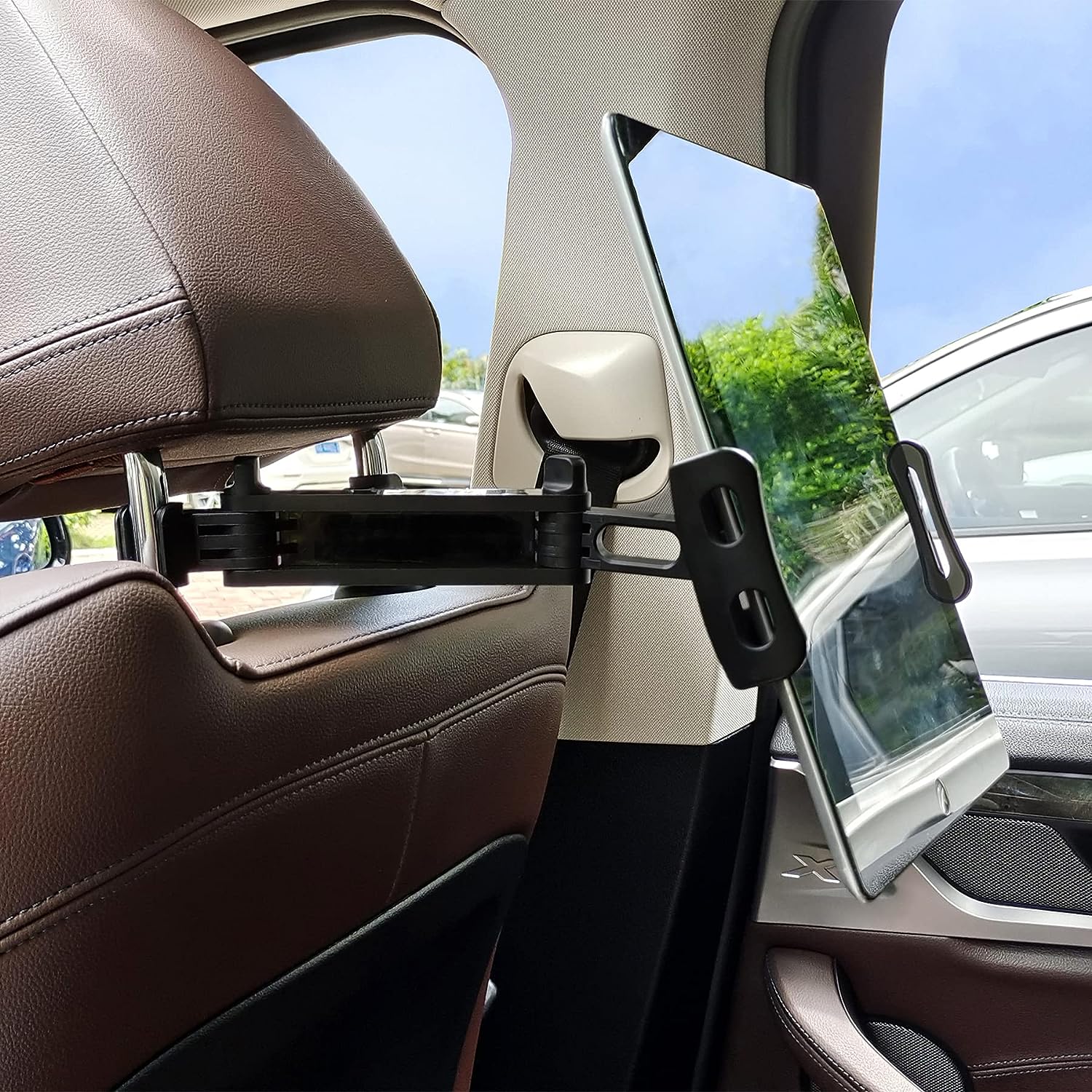 Universal Car Headrest Tablet Mount Adjustable Swivel for Ipad Phone