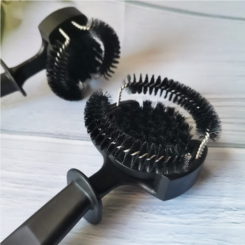 Coffee Machine Brush Cleaner with Removable 51/58mm Round Brushes for Espresso Group Head