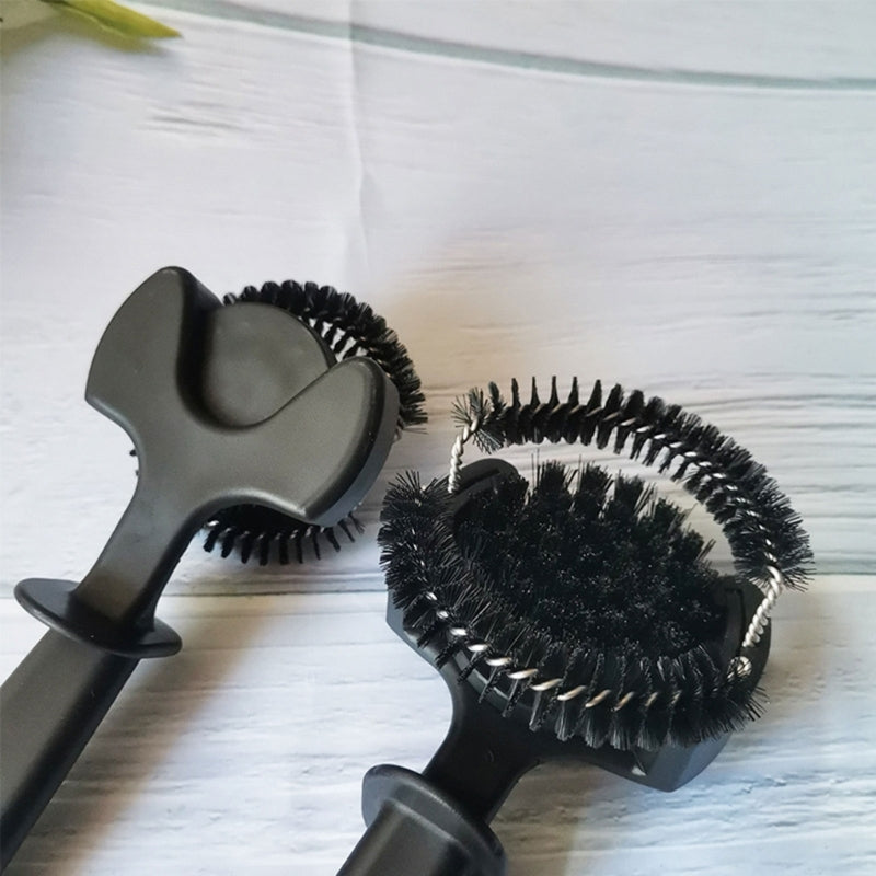 Coffee Machine Brush Cleaner with Removable 51/58mm Round Brushes for Espresso Group Head