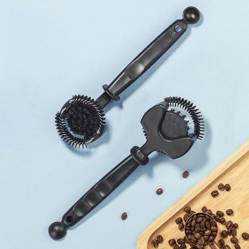 Coffee Machine Brush Cleaner with Removable 51/58mm Round Brushes for Espresso Group Head