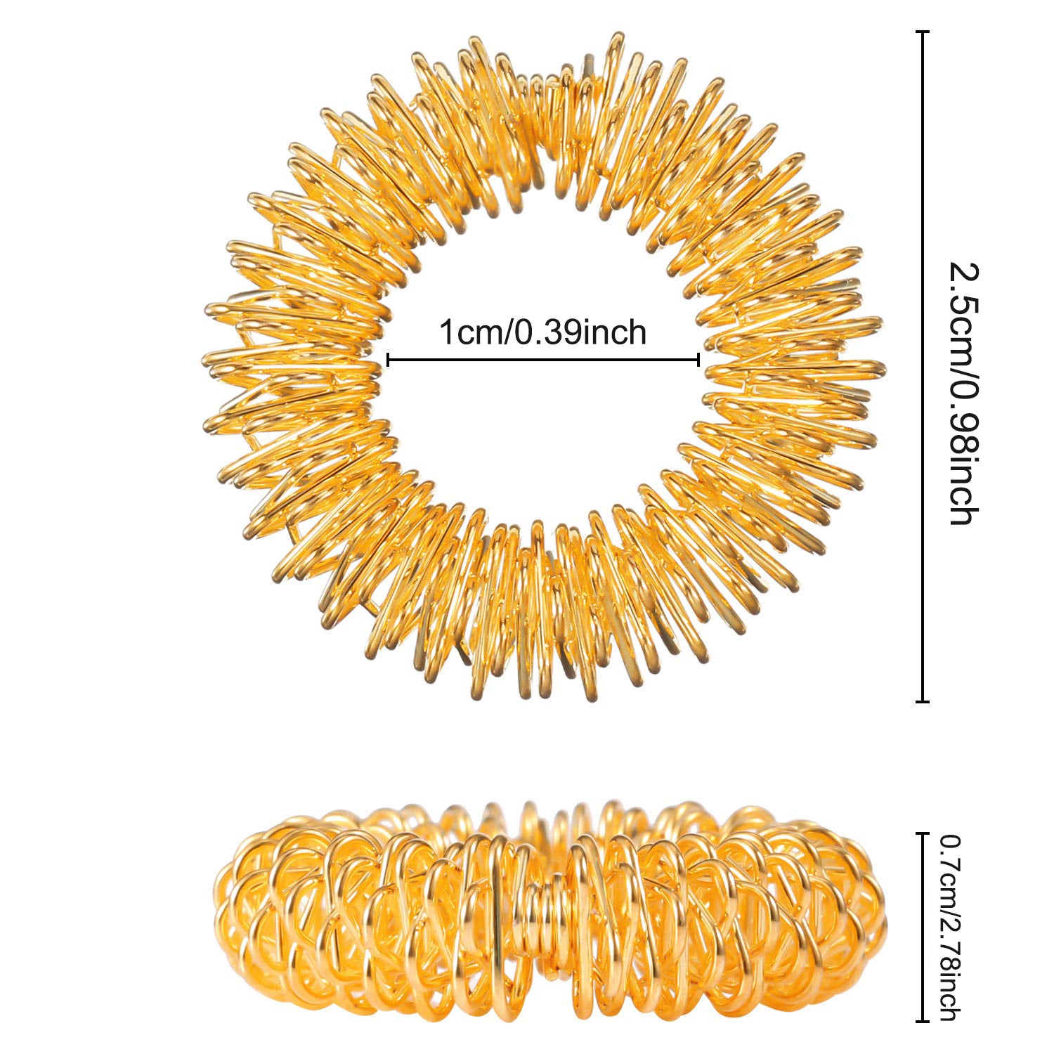 Acupressure Finger Rings Set for Stress Relief and Finger Massage in Multiple Quantities